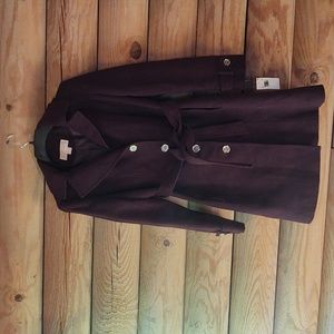 Women's Michael Michael Kors Size Small Wine Color NWT Heavy Hooded Casual Coat